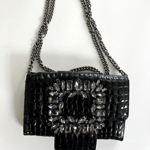 Kurt Geiger Crystal Wallet on a Chain